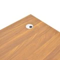 Professional office desk Oscar pakoworld in walnut-dark grey color 180x90x76cm