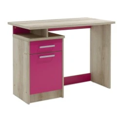 Office table Looney pakoworld with drawers  in castillo-pink colour 100x55x75cm