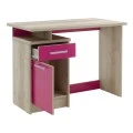 Office table Looney pakoworld with drawers  in castillo-pink colour 100x55x75cm
