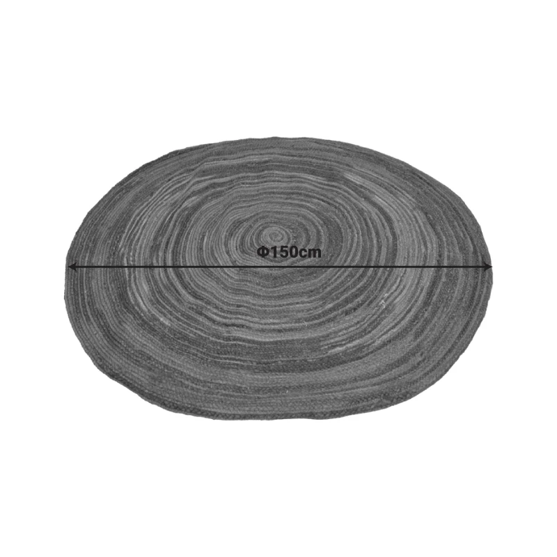 Rug Bluar pakoworld petrol jute D150cm