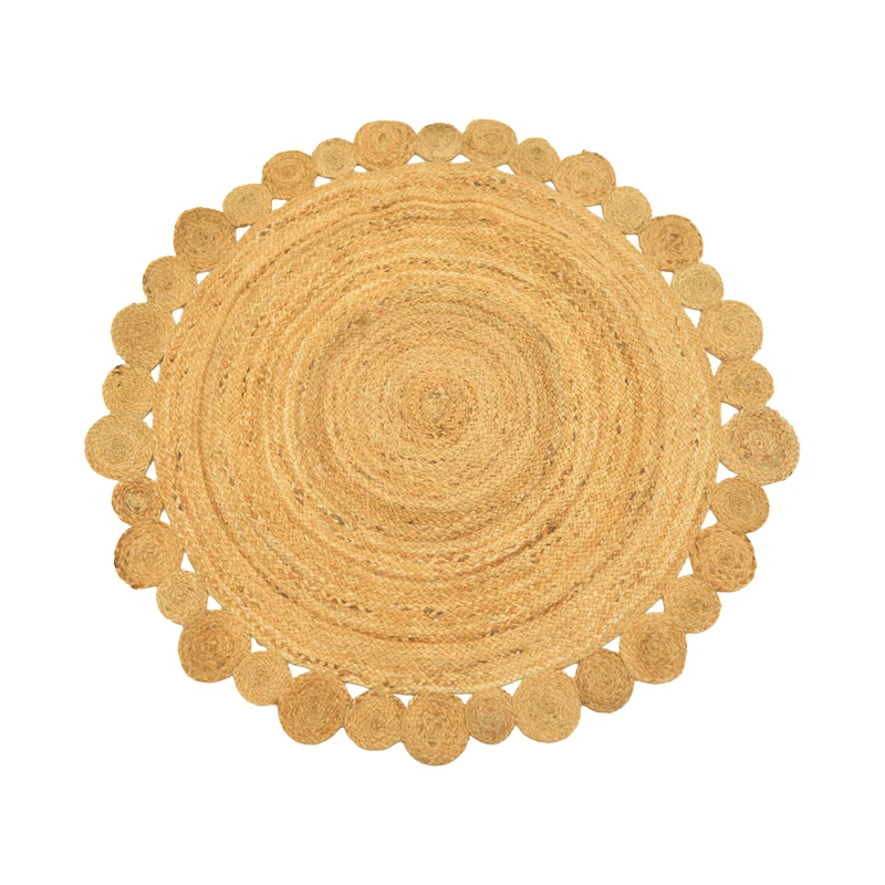 Rug Falor pakoworld jute in natural color D120cm