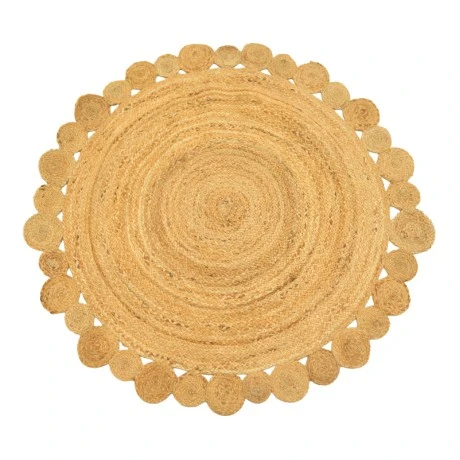 Rug Falor pakoworld jute in natural color D150cm
