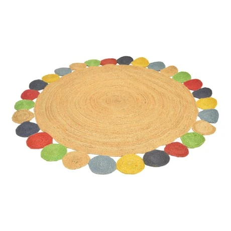 Rug Leldo pakoworld multicolor jute D150cm