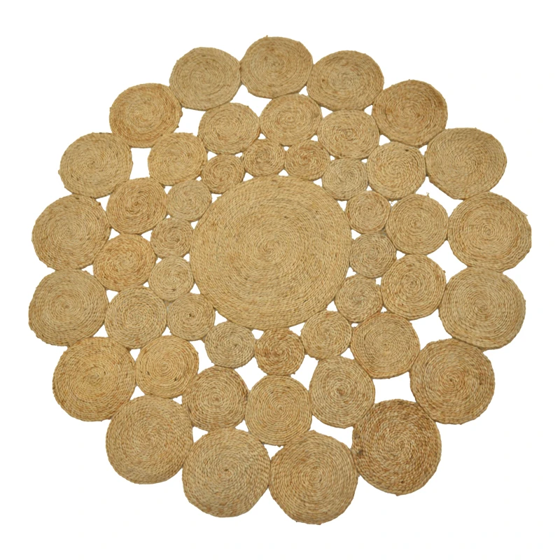 Rug Menara pakoworld jute in natural color D150cm