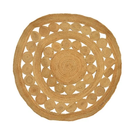 Rug Venia pakoworld jute in natural color D120cm