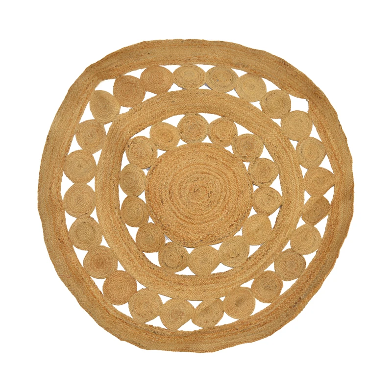 Rug Venia pakoworld jute in natural color D120cm