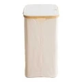 Laundry rack Lodge pakoworld bamboo-fabric in beige color 54x33x60cm
