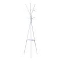Coat rack Denner pakoworld metal in white color 48.5x48.5x180cm