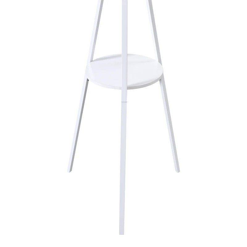 Coat rack Denner pakoworld metal in white color 48.5x48.5x180cm