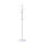 Coat rack Keleste pakoworld metal in white color D37x175cm