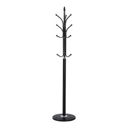 Coat rack Keleste pakoworld metal in black color D37x175cm Coat rack Keleste pakoworld metal in black color D37x175cm