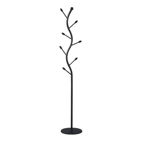 Coat rack Lelom pakoworld metal in black color D30x170cm