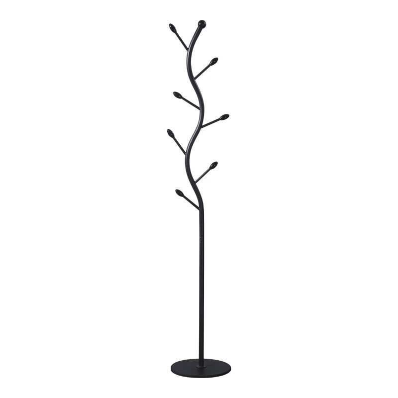 Coat rack Lelom pakoworld metal in black color D30x170cm