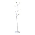 Coat rack Portu pakoworld metal in white-natural color D30x170cm
