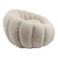 2-seater sofa Yannick pakoworld boucle beige fabric 148x92x62cm