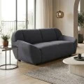 Two-seater sofa Echono pakoworld anthracite fabric 144x88x77cm