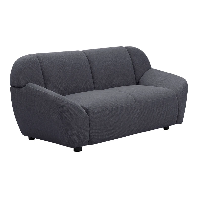Two-seater sofa Echono pakoworld anthracite fabric 144x88x77cm