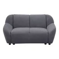 Two-seater sofa Echono pakoworld anthracite fabric 144x88x77cm