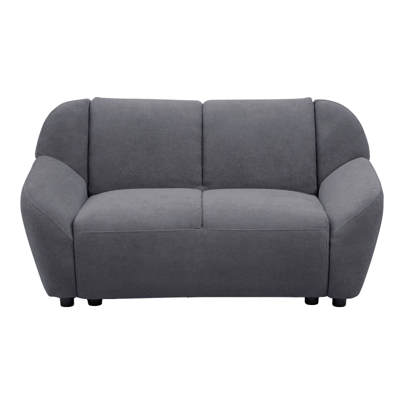 Two-seater sofa Echono pakoworld anthracite fabric 144x88x77cm