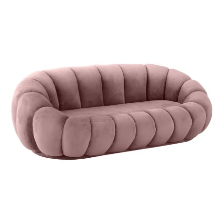 Sofa Embrace pakoworld velvet in rotten apple shade 180x105x65cm