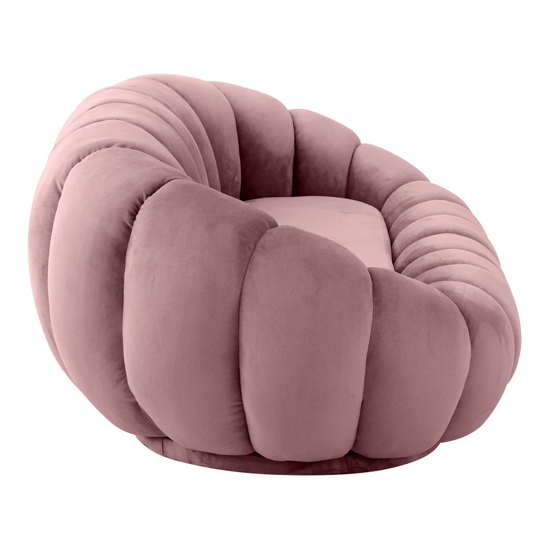 Sofa Embrace pakoworld velvet in rotten apple shade 180x105x65cm