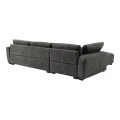 Sofa right corner Gianco pakoworld fabric in grey shade 298x208x85cm