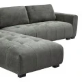 Sofa right corner Gianco pakoworld fabric in grey shade 298x208x85cm