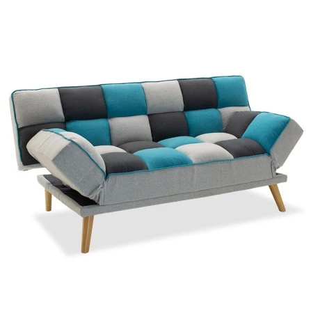 3 seater sofa-bed Andy pakoworld fabric multicolored 177x91x86cm