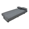 Romina three-seater sofa-bed with storage space pakoworld anthracite fabric 190x75x85cm
