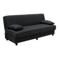 Three seater sofabed Romina pakoworld with storege space grey fabric 180x75x85cm