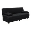 Three seater sofabed Romina pakoworld with storege space dark grey fabric 180x75x85cm
