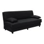 Three seater sofabed Romina pakoworld with storege space dark grey fabric 180x75x85cm