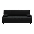 Three seater sofabed Romina pakoworld with storege space dark grey fabric 180x75x85cm