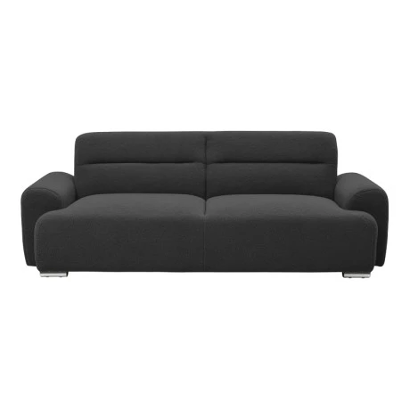 Three-seater sofa bed Harmonious pakoworld anthracite teddy fabric 223.5x92x81cm