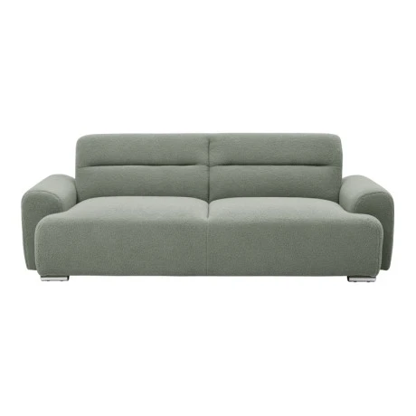 Three-seater sofa Harmonious pakoworld boucle olive green 223.5x92x81cm