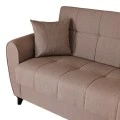 3-seater sofabed Lincoln pakoworld with storage space beige fabric 226x84x93cm
