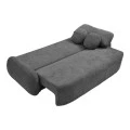 Three-seater sofabed with storage space Sereno pakoworld anthracite fabric 233x91x82cm