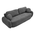 Three-seater sofabed with storage space Sereno pakoworld anthracite fabric 233x91x82cm