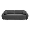 Three-seater sofabed with storage space Sereno pakoworld anthracite fabric 233x91x82cm