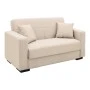 Vox Sofa bed pakoworld two seater with storage space beige fabric 150x84x83cm