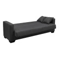 Vox Sofa bed pakoworld three seater with storage space grey fabric 210x84x83cm