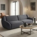 Three-seater sofa Echono pakoworld anthracite fabric 230x88x77cm