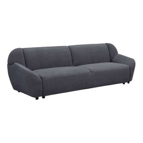 Three-seater sofa Echono pakoworld anthracite fabric 230x88x77cm