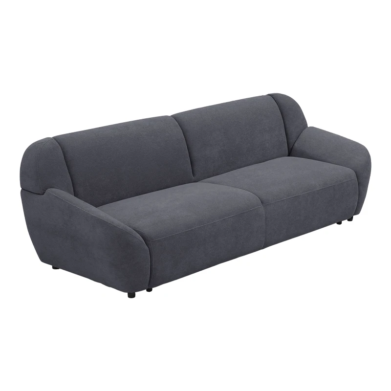 Three-seater sofa Echono pakoworld anthracite fabric 230x88x77cm