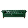 Three-seater sofa Chesterfield pakoworld pu cypress 203x84x67cm