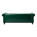 Three-seater sofa Chesterfield pakoworld pu cypress 203x84x67cm