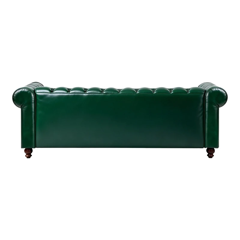 Three-seater sofa Chesterfield pakoworld pu cypress 203x84x67cm