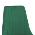 Chair Azori pakoworld velvet green fabric with natural color metal leg 49x55x85cm