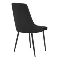 Chair Azori pakoworld black velvet-black metal leg 49x55x85cm