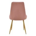 Chair Azori pakoworld velvet rotten apple-natural color metal leg 49x55x85cm
